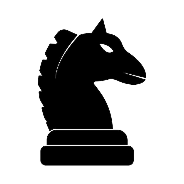 Schach-symbol-ritter-vektor