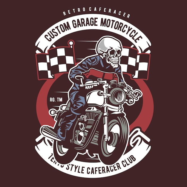 Schädel Caferacer