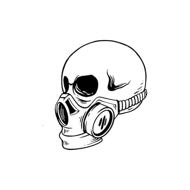 Schädelmaske Illustration