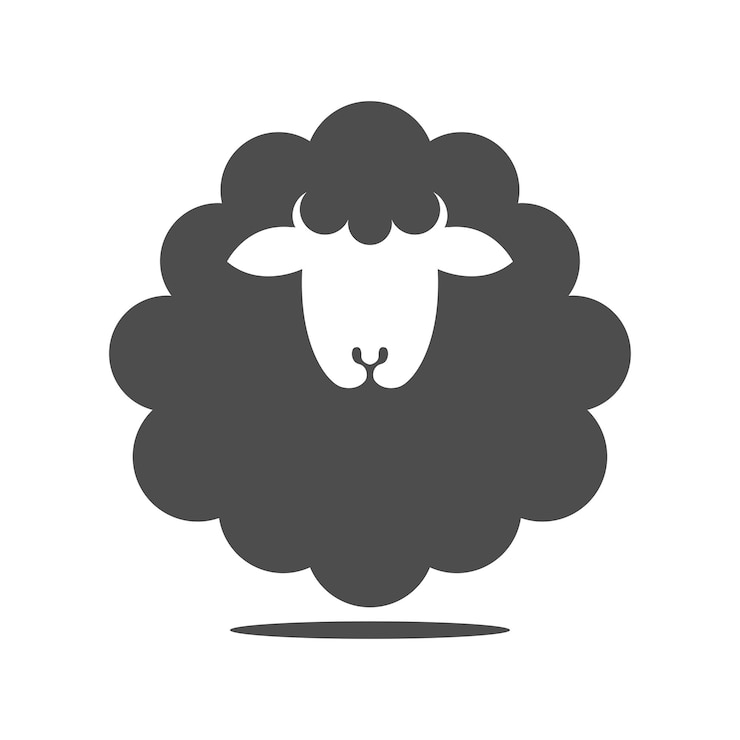 Vektor schaf-logo-icon-design