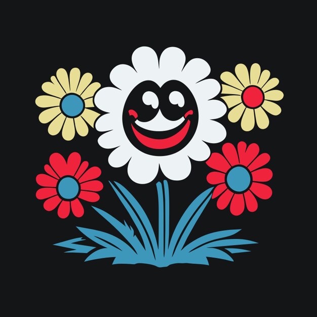 Schaffen sie ein bild von blumen vektor-illustration cartoon