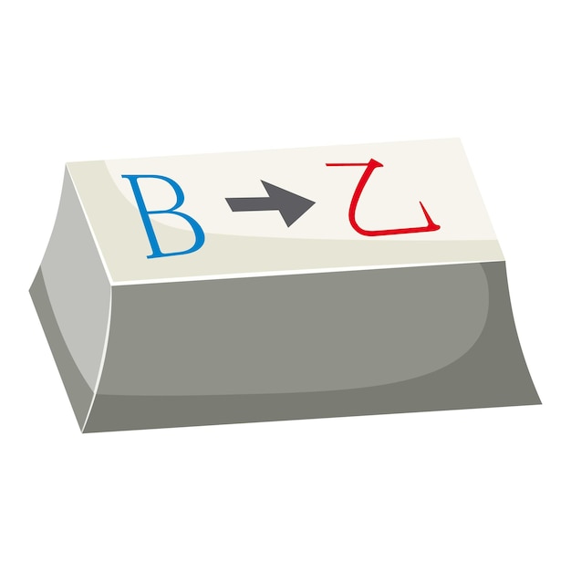 Schaltfläche für das übersetzungs-symbol cartoon-illustration des schaltzeils für die übersetzung vektor-symbool für das web-design