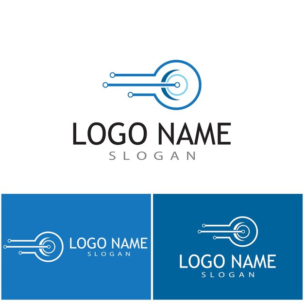 Schaltung logo vorlage vektor illustration icon design