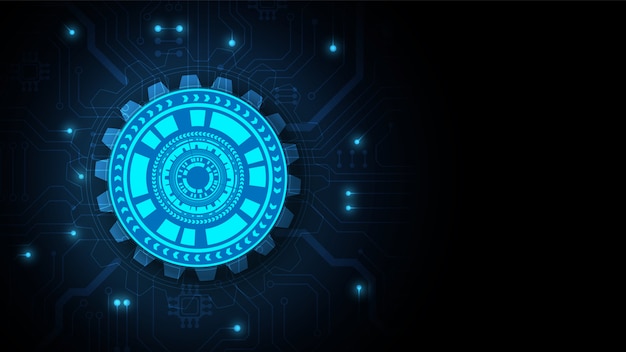 Schaltungstechnischer hintergrund mit digitalem high-tech-datenverbindungssystem und elektronischem computerdesign