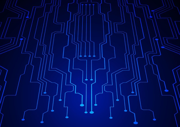 Schaltungstechnischer Hintergrund mit digitalem Hitech-Datenverbindungssystem und computerelektronischem Design