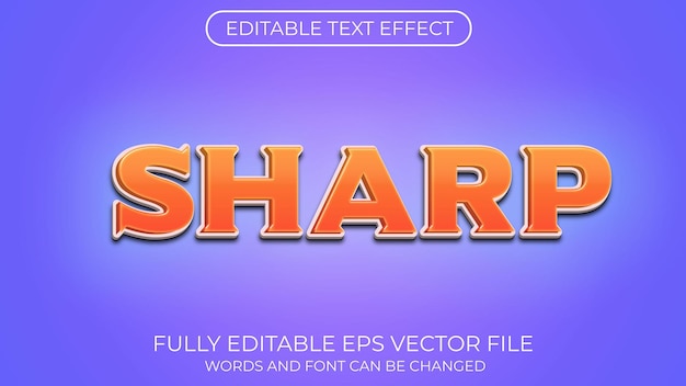 scharfer Texteffekt