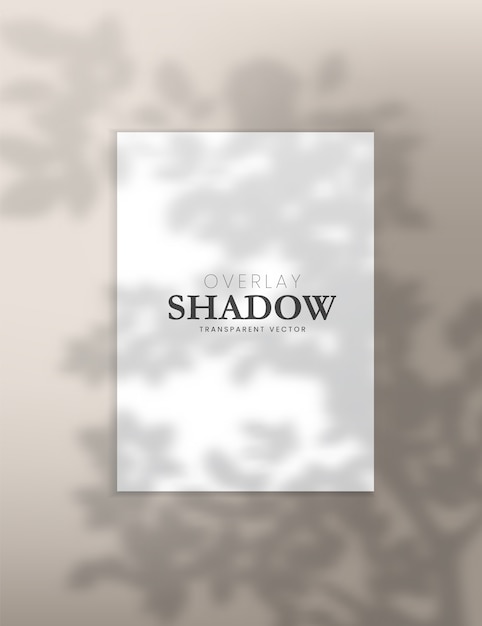 Schatten-Mockup im realistischen Stil
