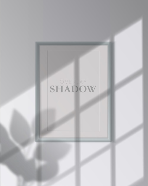 Schatten-Mockup im realistischen Stil