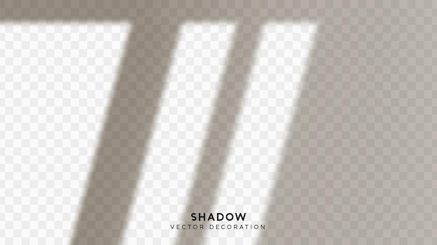 Schattenüberlagerung. Effekt Licht transparenter Schatten. Realistisch, um reflektierende Effektillusionen zu schaffen. Überlagerung, um Szenenbeleuchtung zu Ihren Bildern hinzuzufügen. Vektorillustration