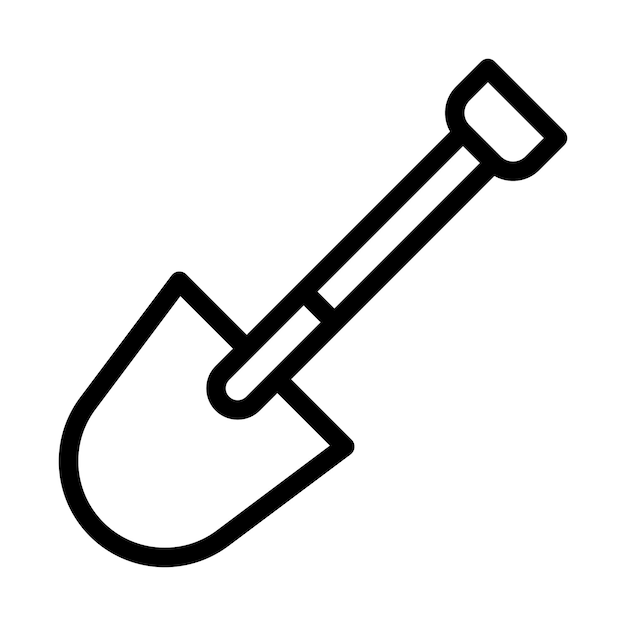 Schaufel-Vektor-Illustrationsstil