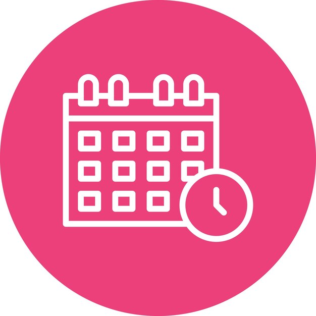 Schedule-Vektor-Symbol-Illustration des Einwanderungssymbols