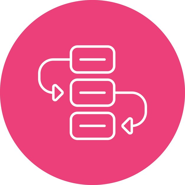 Scheduling-System-Icon-Vektorbild kann für Factory verwendet werden