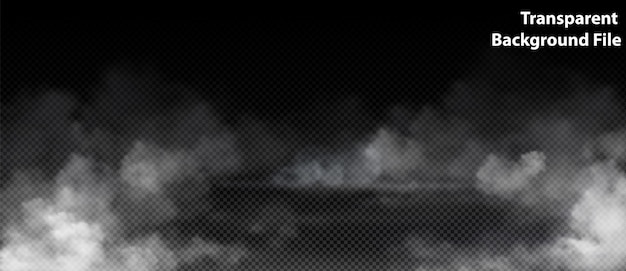 Schichten von Wolken, Rauch und Nebel