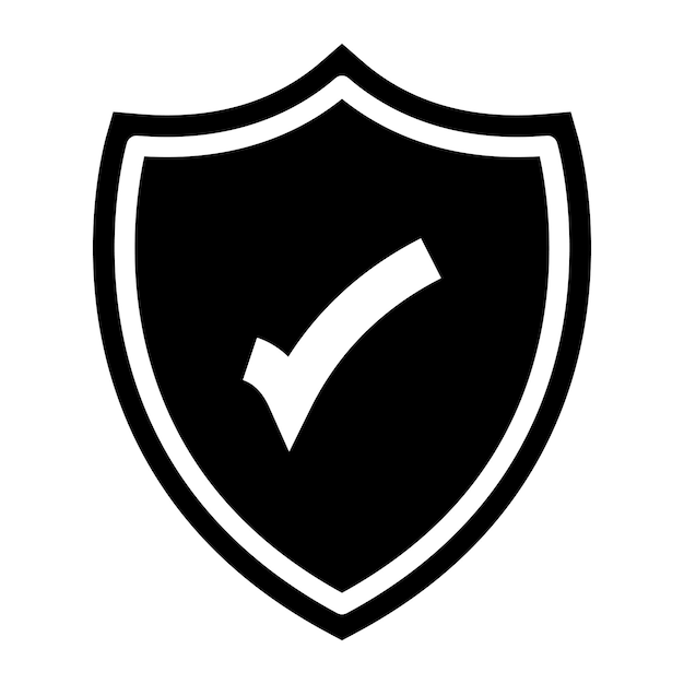 Schild-Icon-Vektorbild kann für die Informationssicherheit verwendet werden