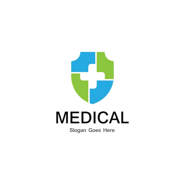 Schild medizinische logo-vektor-vorlage