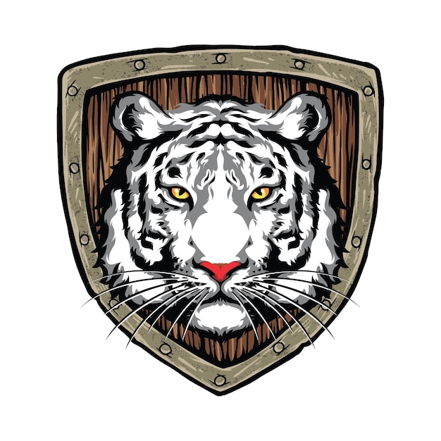 Vektor schild tiger