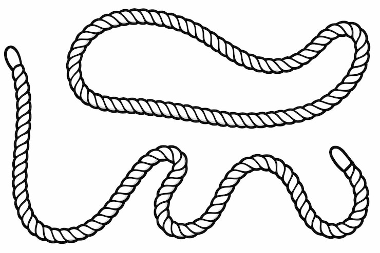 Vektor schlacht seilkunst einfache linienkunst illustrationstechniken konzepte