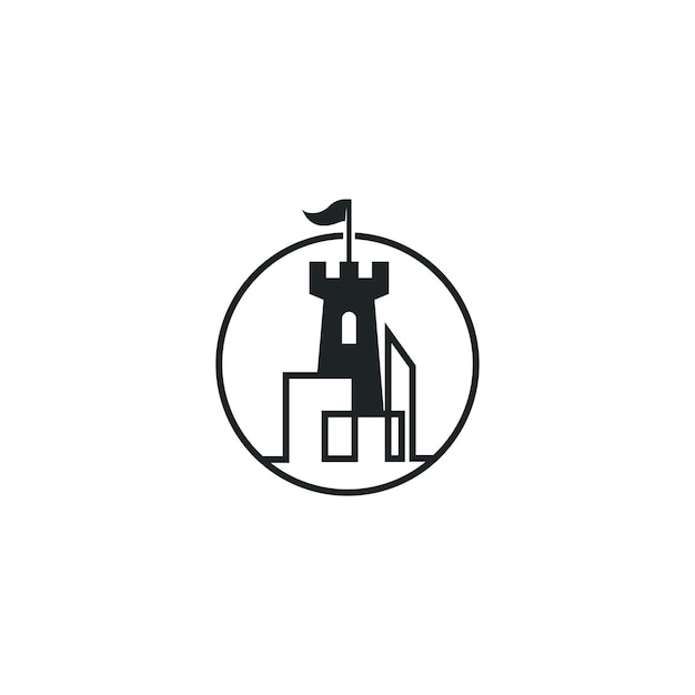 Schloss-logo-icon-design-vektor-illustration