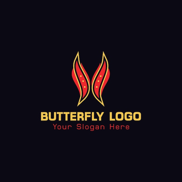 Schmetterling logo design vektor-illustration