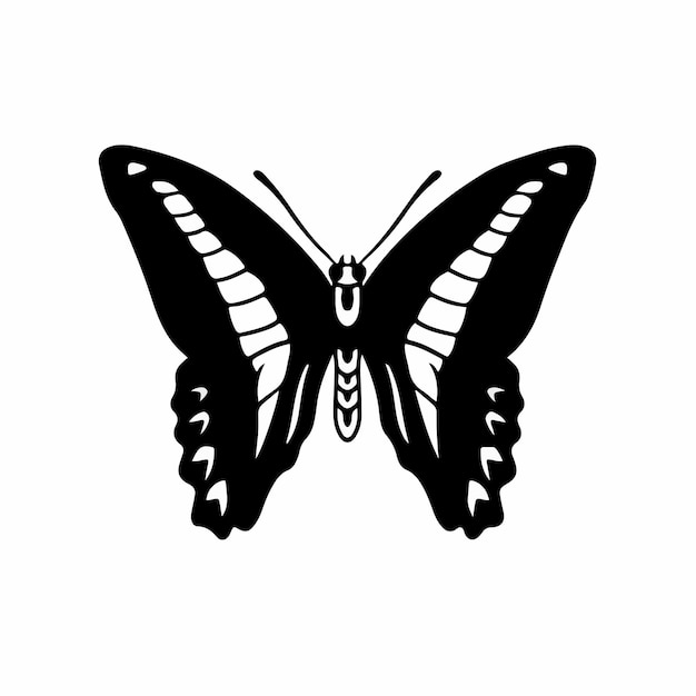 Schmetterling logo symbol schablone design tattoo vektor illustration