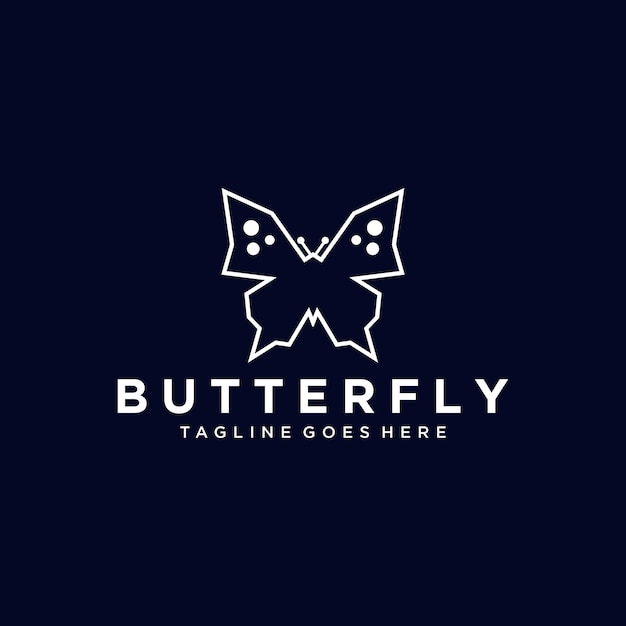 Schmetterling monoline-logo-design