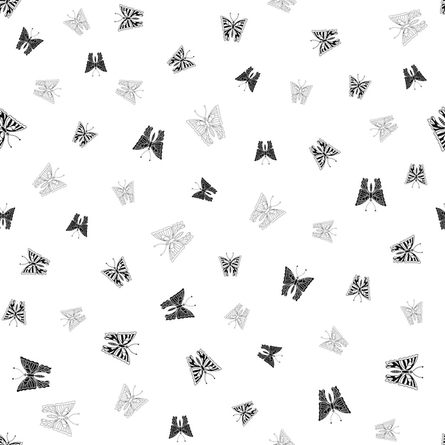 Schmetterling musterdesign hintergrund vektor-textur-illustration