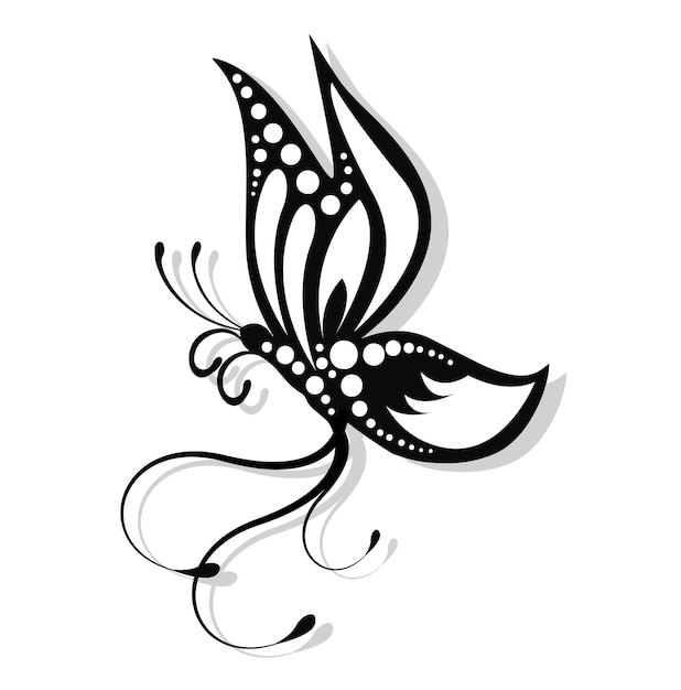 Schmetterling tattoo design vektor