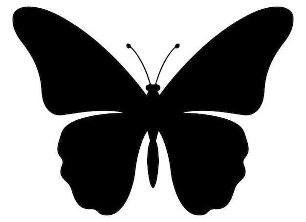 Schmetterlingssilhouette Silhouette-Vektor-Schmetterling