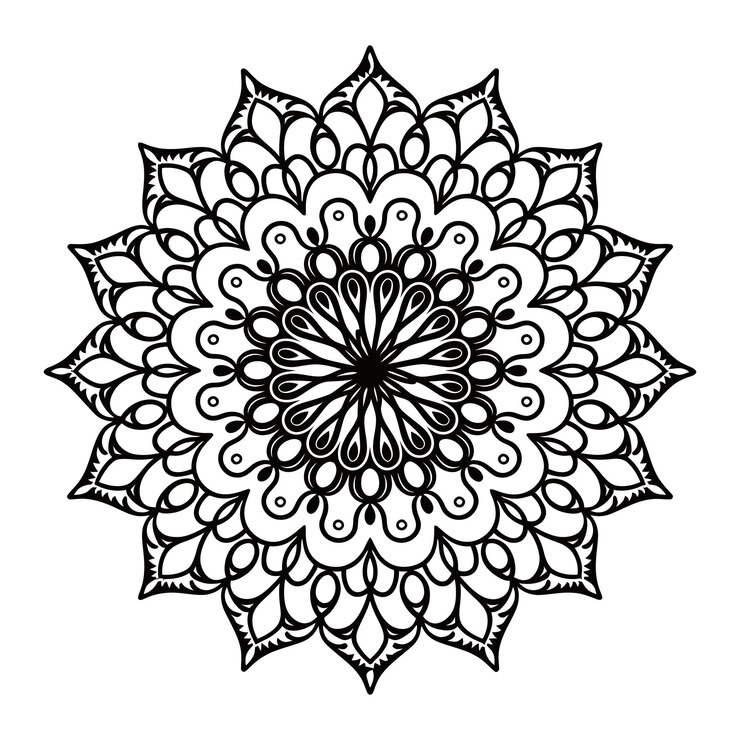 Vektor schmückendes mandala-design