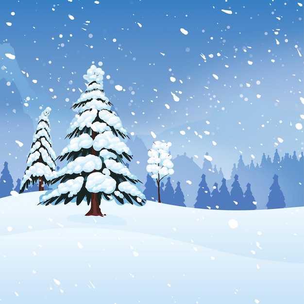 Schnee-Hintergrund-Design für Animationen