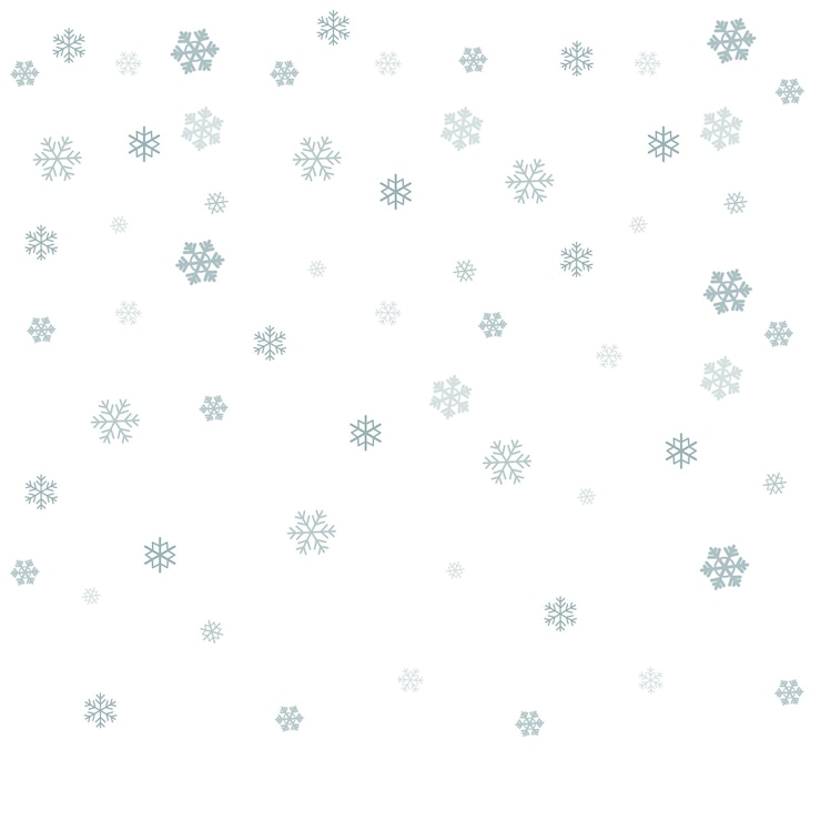 Vektor schneebedeckter winterhintergrund mit verschiedenen schneeflocken