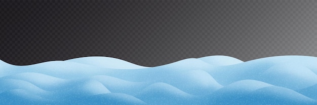 Schneeflocken auf dem transparenten Hintergrund Panoramabild Winter