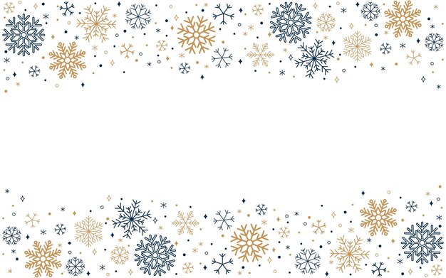Vektor schneeflocken-hintergrundtapete weihnachtsferien