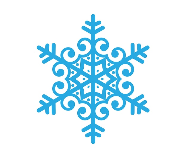 Vektor schneeflocken-ornament-design