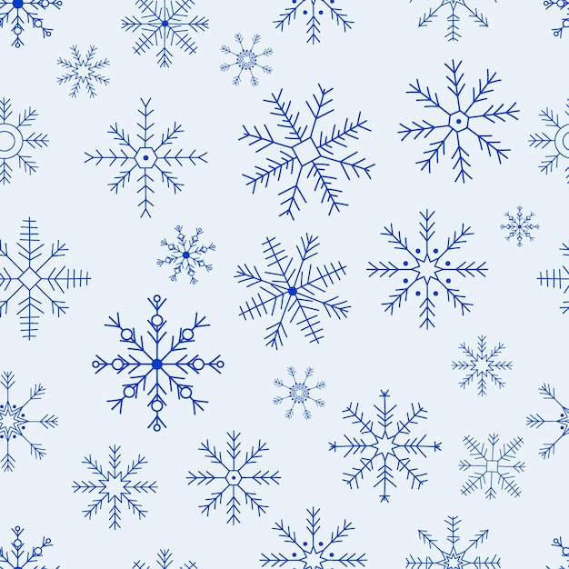 Schneeflocken-Symbol nahtloses Muster Weihnachten und Neujahr Design-Element eingefrorenes Symbol