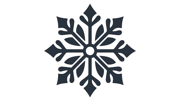 Vektor schneeflocken-symbol-vektorlogo isoliert auf weißem hintergrund