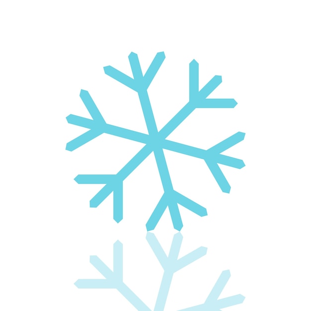 Schneeflocken-symbol wintersymbol weihnachtszeichen vektorillustration