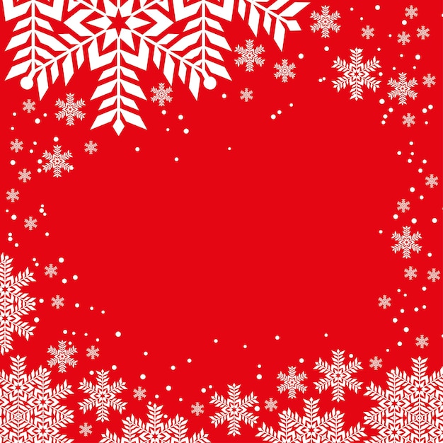 Schneeflocken-Weihnachtsdesign für Winterkunstbanner