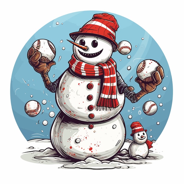 Schneemann-Illustrationsvektor