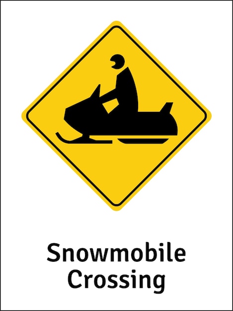 Schneemobil-Überfahrt
