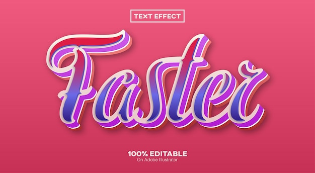 Schnellerer 3D-Texteffekt