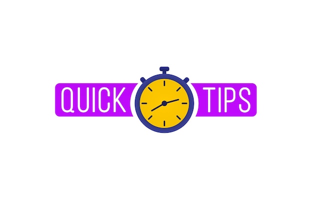 Schnelltipps Beschriftungen Set hilfreiche Tricks Logos Embleme Banner nützliche Ideenlösung