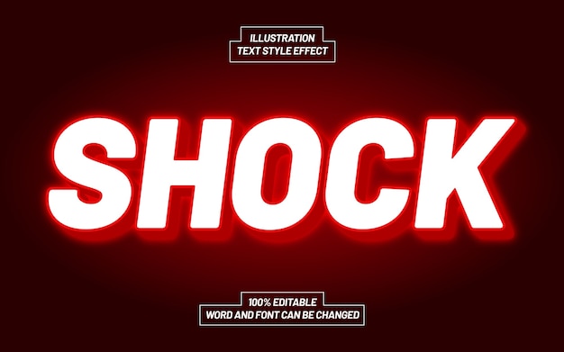 Schocktext-Stileffekt