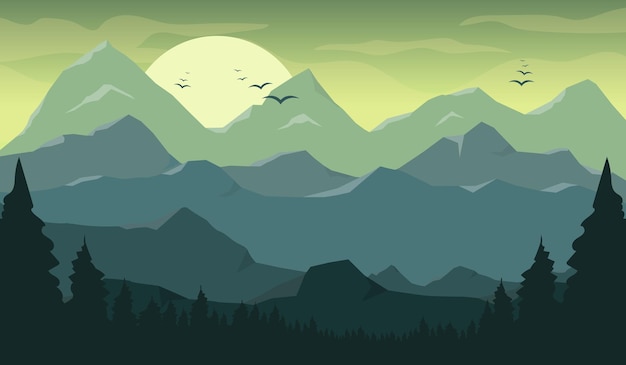 Schöne Berglandschaft