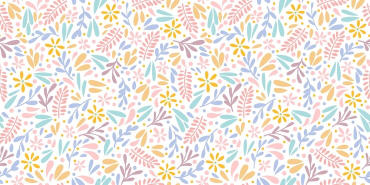 Vektor schöne bunte frühlingsvektoren nahtlose wiederholung blumenmuster pastell ditsy blumendruck spielerisch