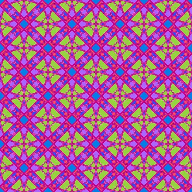 Schöne bunte geometrische Form abstrakter nahtloser Mandala-Muster-Hintergrund-Illustrationsstoff