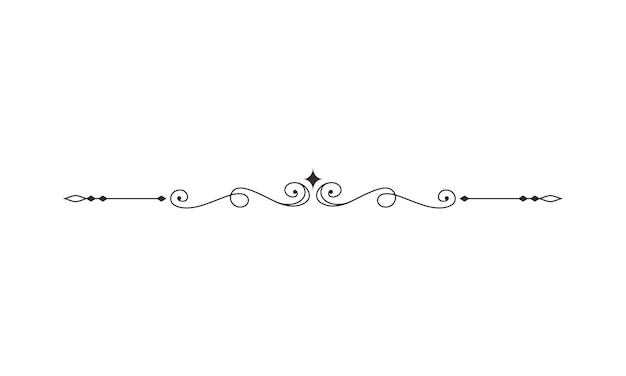 Schöne dekorative Linienbegrenzung