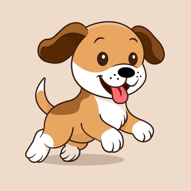Schöne Illustration des Hundescharakters