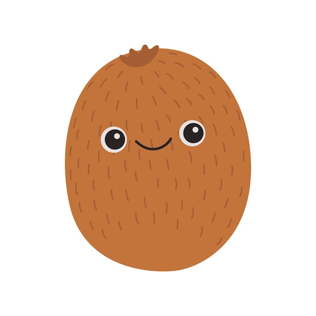 Schöne Kiwi mit lächelndem Gesicht