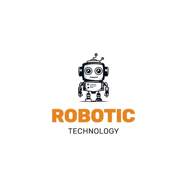 Schöne lächelnde Roboter-Roboter-Logo AI-Bot-Helfer Maskottchen Zeichentrickfilm-Symbol Geschäftsassistent